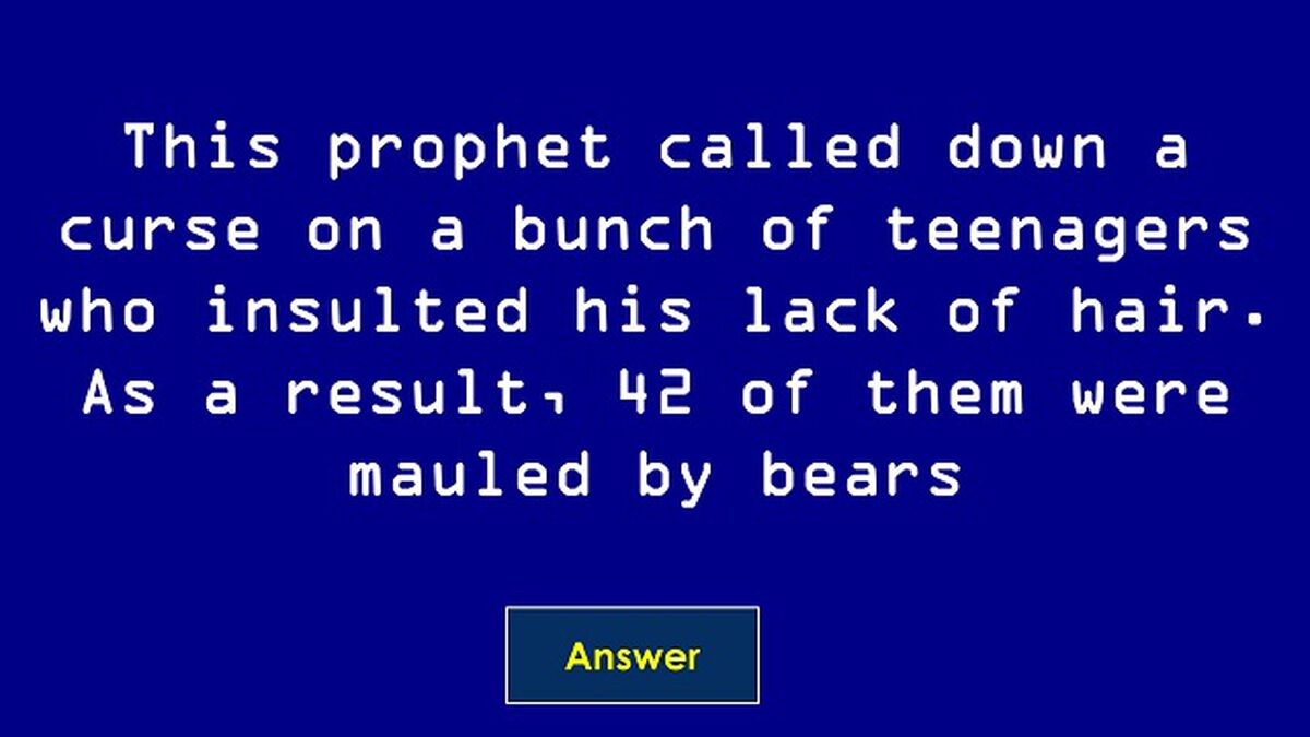 Bible Character Jeopardy image number null